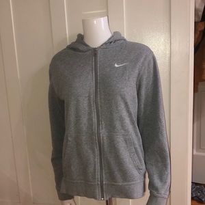 Grey Nike Zip up jacket hoodie youth xl